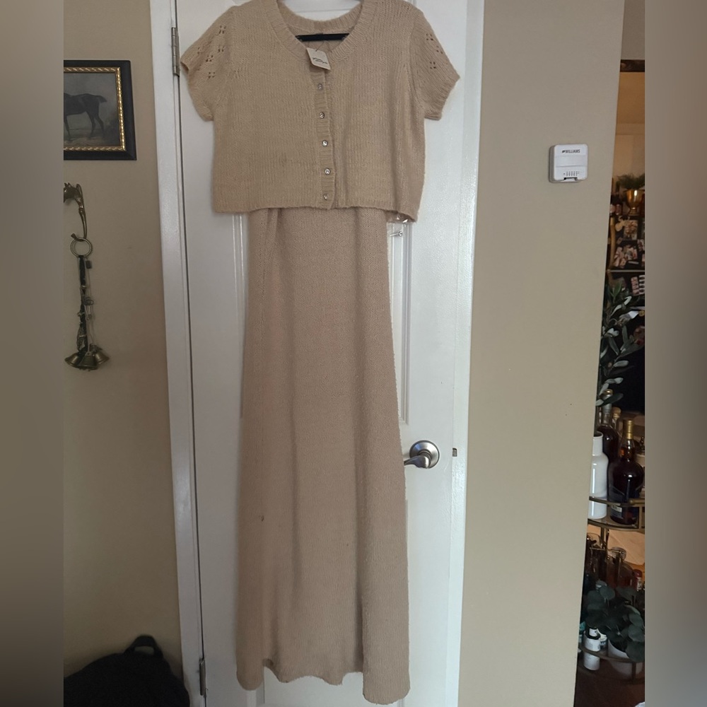 Free People Audrey sweater set maxi dress - Picture 2 of 8